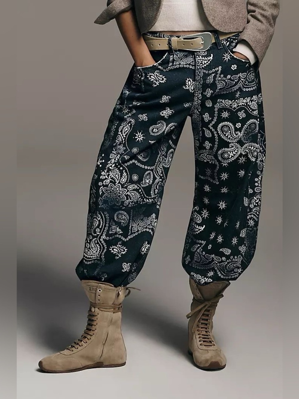 Free People Good Luck Barrel Jeans | 14.5” waist - Picture 6 of 12